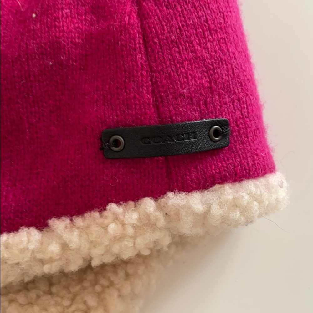 Coach Women’s Sheepskin Hat - Picture 7 of 7
